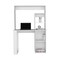 Tuhome Modern Straight Desk, 17.7 in. D X 58.3 in. H, 38.7 in. W X Laminate, White ELB9035 - alternate 3
